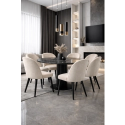 Krzesło tapicerowane DELUXE KR-2 Tkanina LEO 03